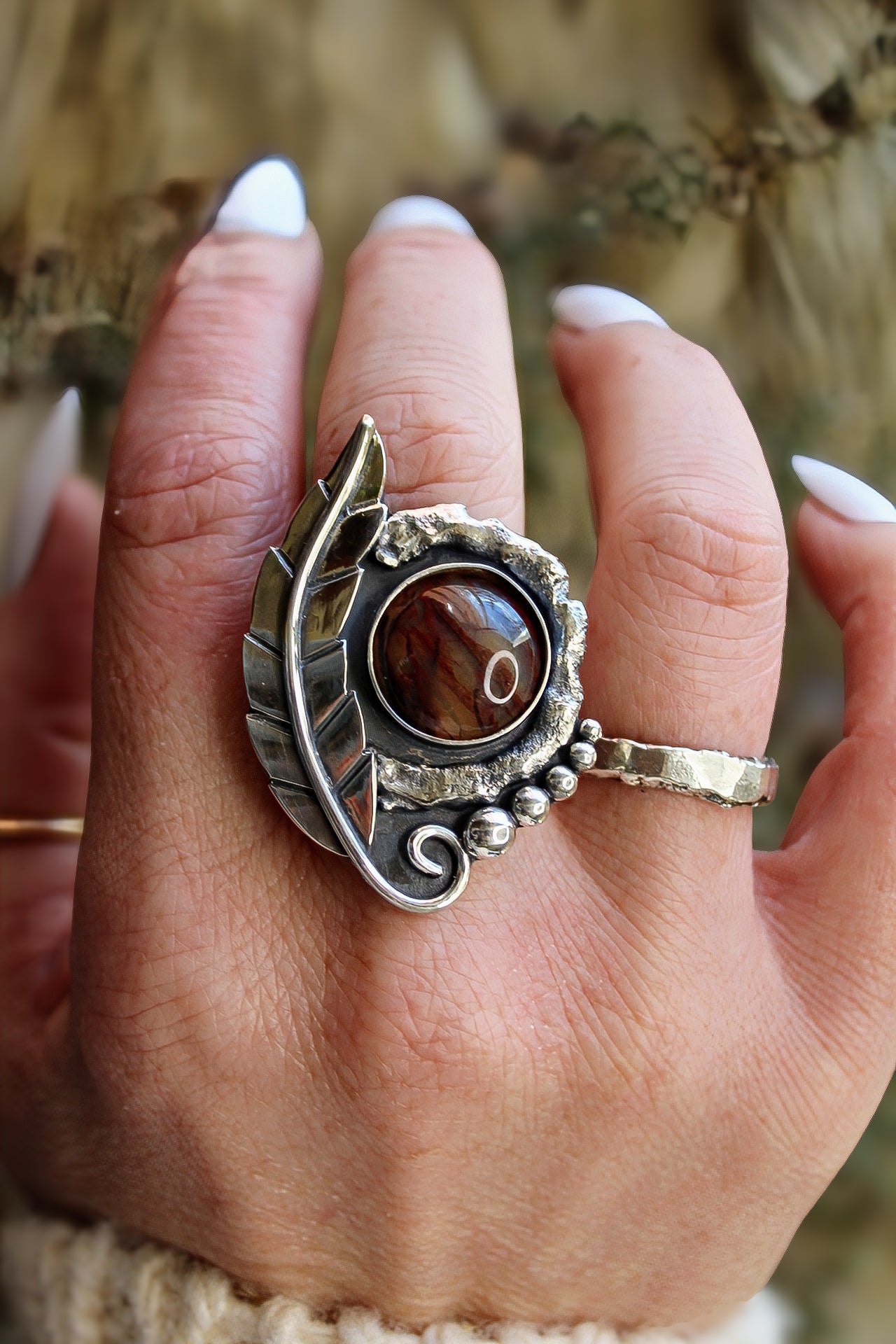 Made in Your Size: Moss Agate Ring