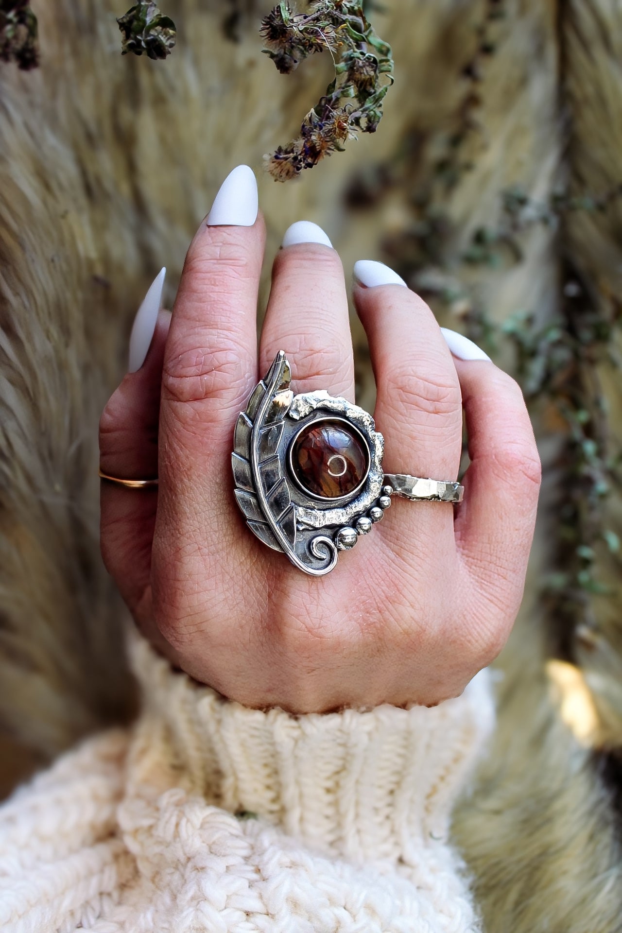 Made in Your Size: Moss Agate Ring