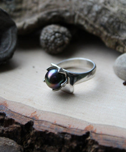 Fresh Water Pearl, Sterling Silver Ring