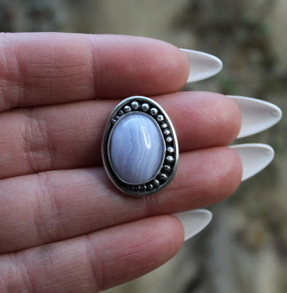 Made in Your Size, Blue Lace Agate Ring