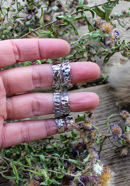 Size Small Rustic Hoop Earrings, Made to Order