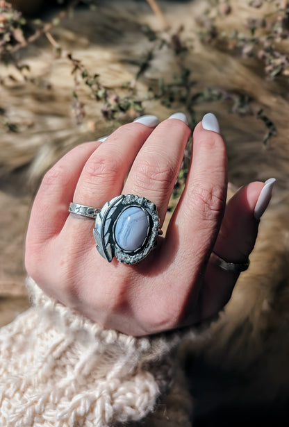 Made in Your Size, Blue Lace Agate Ring