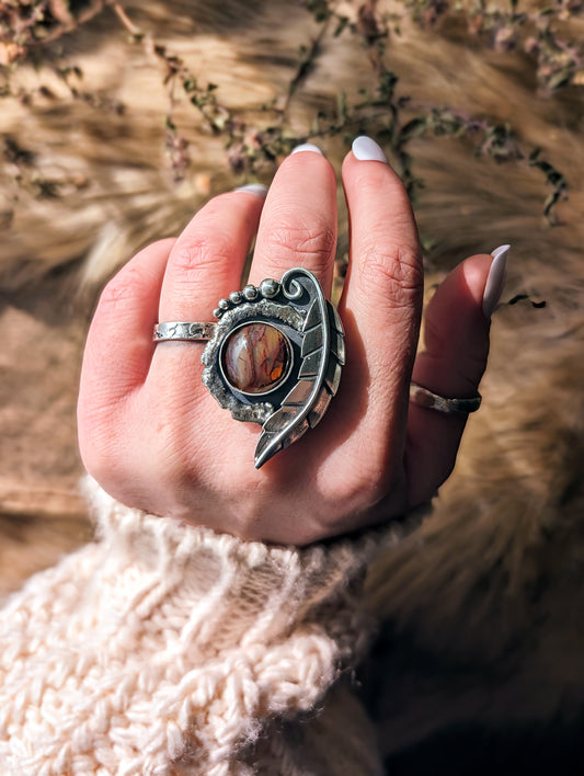 Made in Your Size: Moss Agate Ring