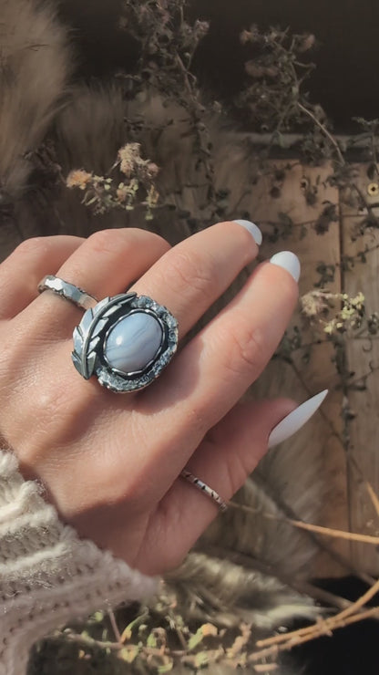 Made in Your Size, Blue Lace Agate Ring