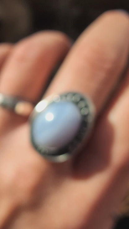 Made in Your Size, Blue Lace Agate Ring